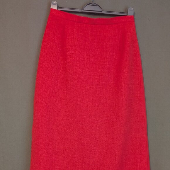 Vintage A & K Designs long red skirt - size 10 - Picture 1 of 7